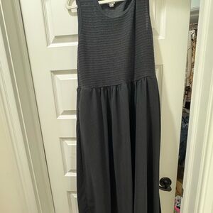 Black midi Sleeveless Dress